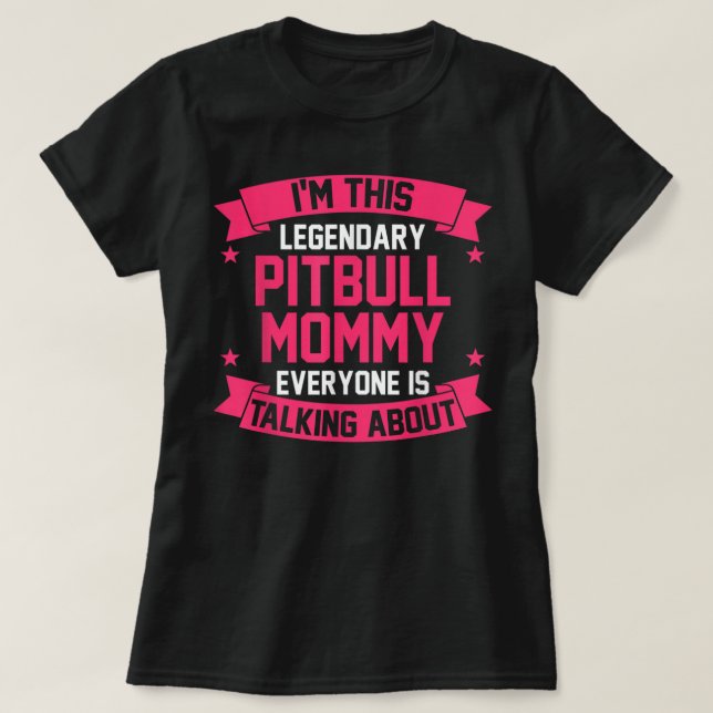Pitbull Mama T - Shirt (Design vorne)