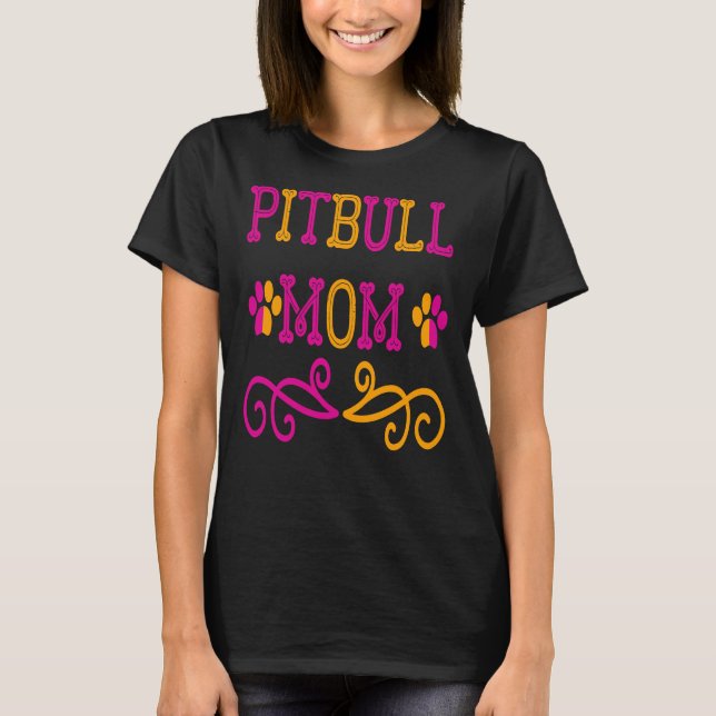 Pitbull-Mama unverzichtbar 87 T-Shirt (Vorderseite)