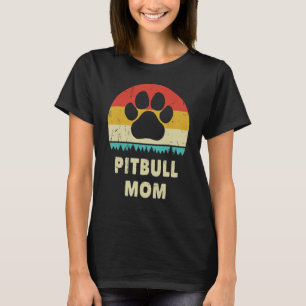 Pitbull-Mama Vintage-Hund   Frauen   Pittie-Hund   T-Shirt