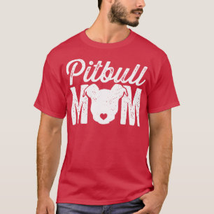 Pitbull Mama White T-Shirt