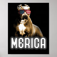 Pitbull Merica Patriotic Dog Pit Bull Patriot