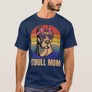 Pitbull Mom Love Pitbulls Cute Pit Bull Dog Breed T-Shirt