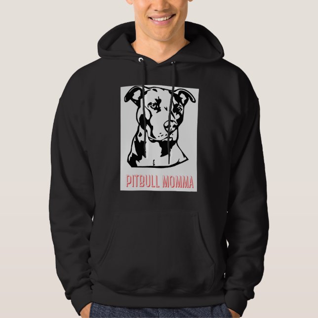 Pitbull Momma Hoodie (Vorderseite)