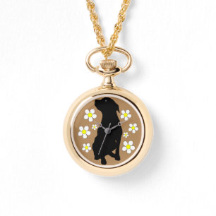 Pitbull Momma Verpackungs-Uhr Frauen Gold Armbanduhr