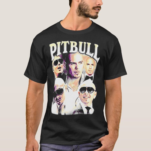 Pitbull Mr.Worldwide Vintag   T-Shirt (Vorderseite)