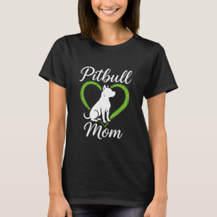 Pitbull-Mutter-Hundeliebhaberin   Süßes Herz Haust T-Shirt