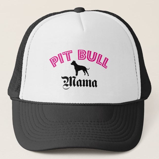 Pitbull-Mutter Truckerkappe (Vorderseite)