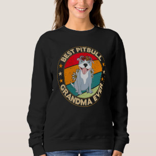 Pitbull-Oma Pawma Hund-Großeltern Grand Maw Sweatshirt