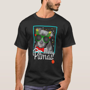 Pitbull  Pit Bull Dog Christmas  Merry Pitmas T-Shirt