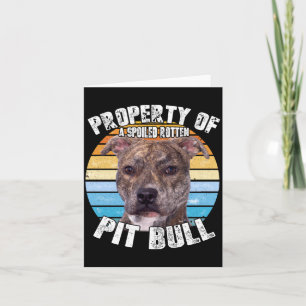 Pitbull Pit Bull Pittie Brindle Besitzer Liebhaber Karte