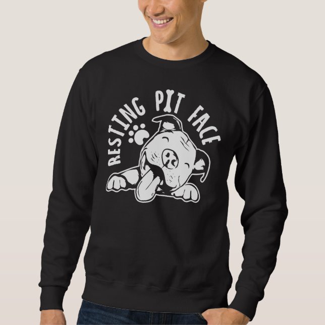 Pitbull Pit Face Sweatshirt (Vorderseite)