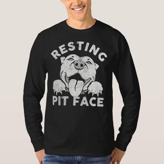 Pitbull Pitbull Hundquote für Pet L T-Shirt (Vorderseite)