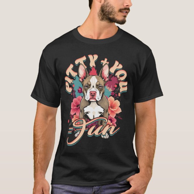 Pitbull Pitbulls Pitty + Du = Spaß T-Shirt (Vorderseite)