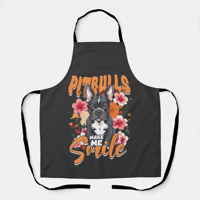 Pitbull Pitbulls Schürze (Vorderseite)