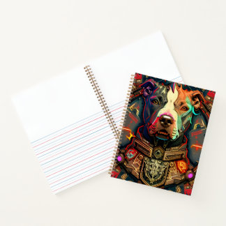 Pitbull " Pittie " Cyberpunk-Notebook Notizbuch
