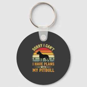 Pitbull plant Vintage-Sonnenuntergang-Hundefreund Schlüsselanhänger