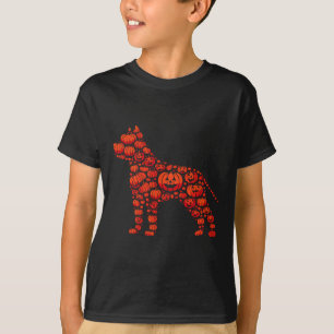 Pitbull Pumpkin Kürbislaterne Halloween Mens Wome T-Shirt
