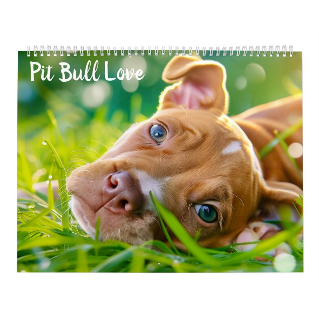 PitBull Puppy Dog Liebe Pit Bulls Kalender (Titelbild)