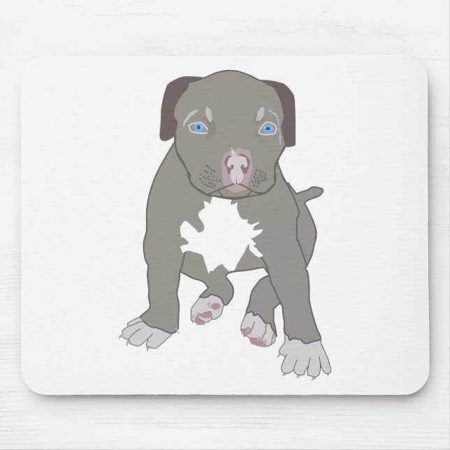 Pitbull Puppy Mousepad (Vorne)