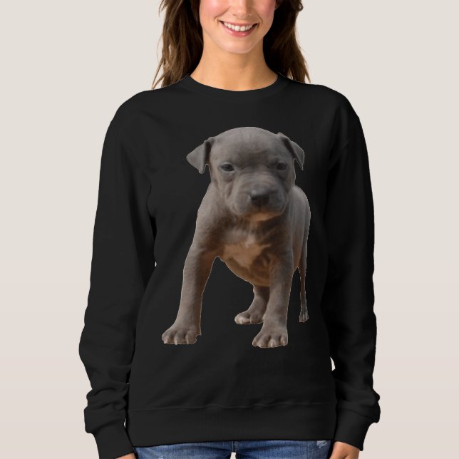 Pitbull Puppy Power Sweatshirt (Vorderseite)