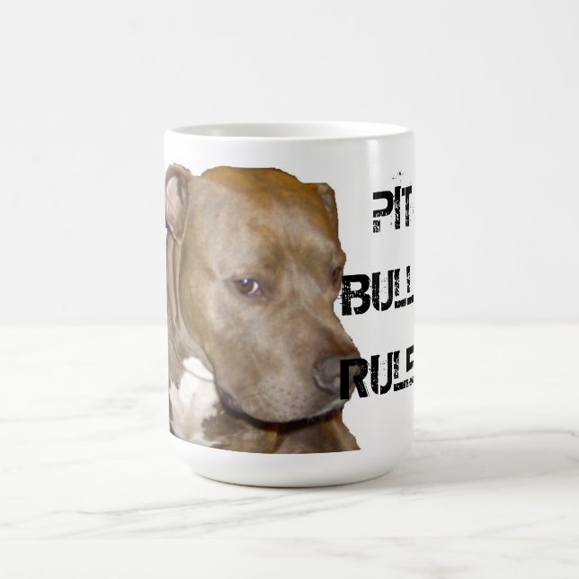 PITBULL-REGEL! KAFFEETASSE (Mittel)