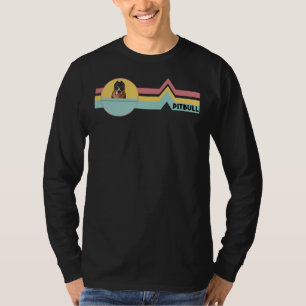 Pitbull Retro War Dog Mama T-Shirt