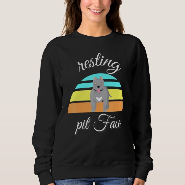 Pitbull-Rückenlehne für Pitbull Sweatshirt (Vorderseite)