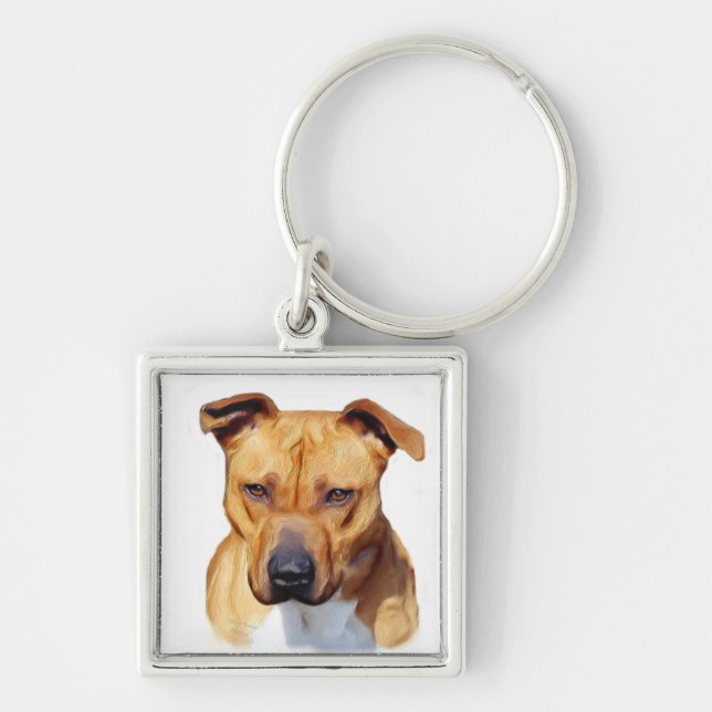 Pitbull Schlüsselanhänger (Vorne)