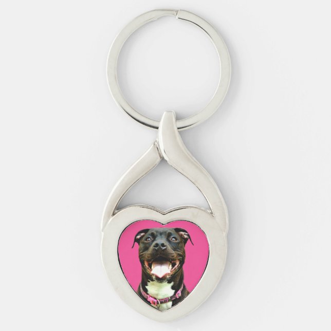 Pitbull Schlüsselanhänger (Vorderseite)
