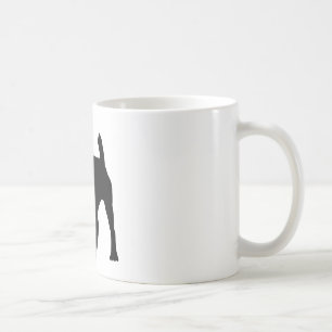 Pitbull Silhouette Tasse