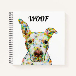 Pitbull Square Notebook Notizbuch