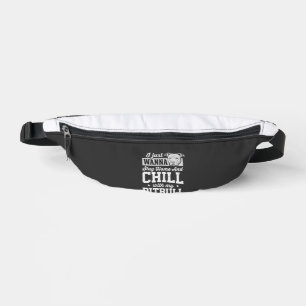 Pitbull Stay Home And Chill Design Bauchtasche