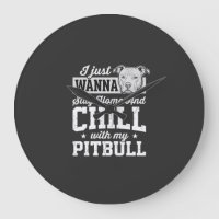Pitbull Stay Home And Chill Design