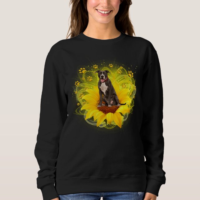 Pitbull Sunshine Sweatshirt (Vorderseite)