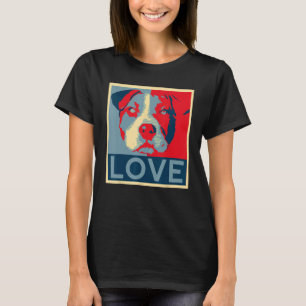 Pitbull T - Shirt - Liebe Poster Pit Bull Mama Vat