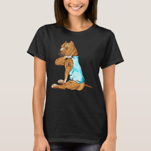 Pitbull Tattoos I Liebe Vater Sitzende Sonnenväter T-Shirt