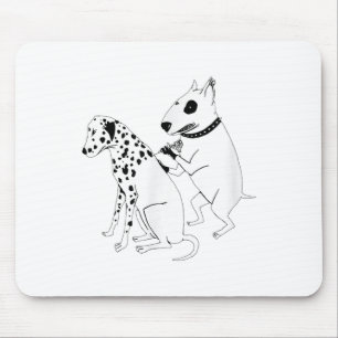 Pitbull Terrier Dog Animal Dalmatiner Tattoo Welpp Mousepad