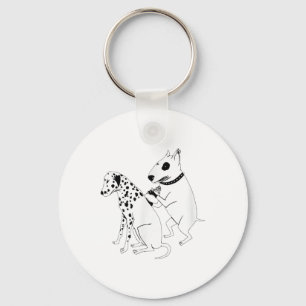 Pitbull Terrier Dog Animal Dalmatiner Tattoo Welpp Schlüsselanhänger