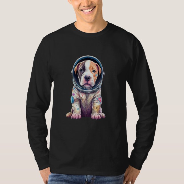 Pitbull-Terrier-Hund  Vater Mutter T-Shirt (Vorderseite)