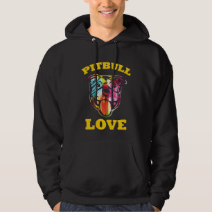 Pitbull Terrier Liebe - Niedlicher Hund bunt Tier Hoodie