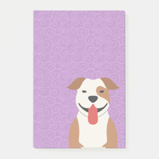 Pitbull-Terrier-Post-Itnotizblock Post-it Klebezettel