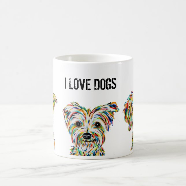 Pitbull Terrier Spaniel Liebe Hunde Tasse (Mittel)