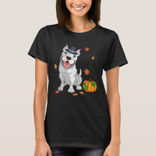 Pitbull Thanksgiving-Kostüm Pilger Truthahn Männer T-Shirt