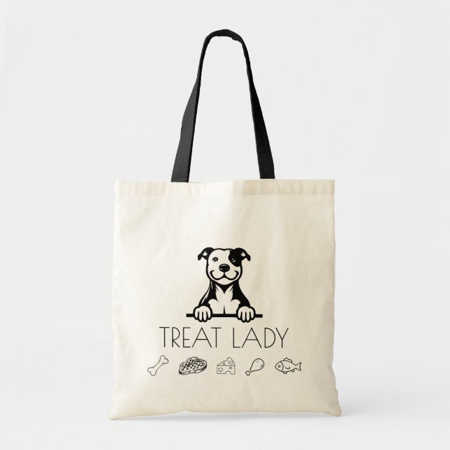 Pitbull "Treat Lady" Tragetasche (Vorne)