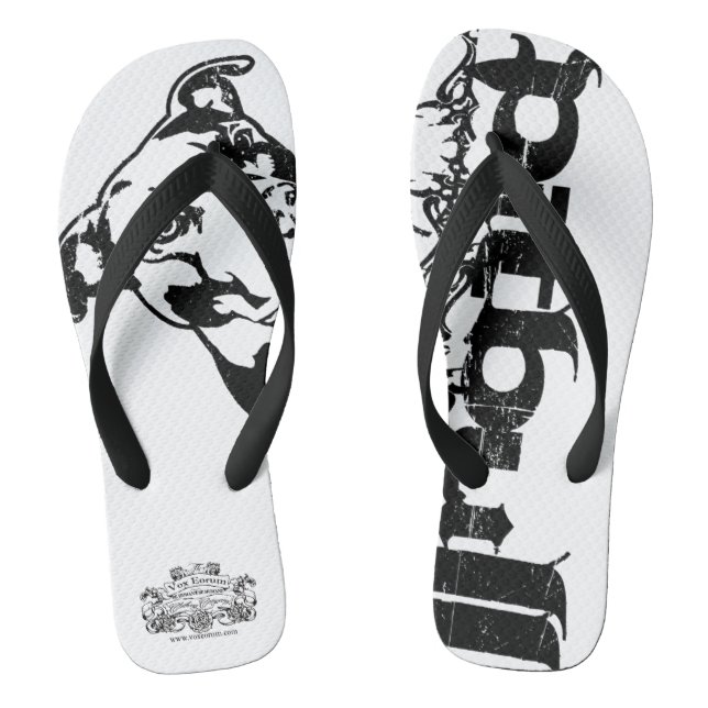 Pitbull-Tribal-Flip-Flops Flip Flops (Fußbett)