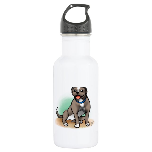 Pitbull Trinkflasche (Vorderseite)