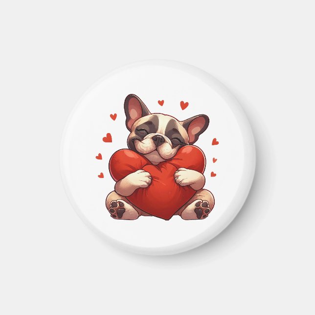 Pitbull Valentinstag Geschenke Magnet (Vorne)