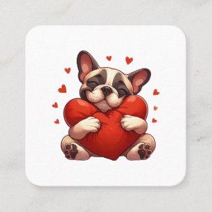 Pitbull Valentinstag Geschenke Quadratische Visitenkarte