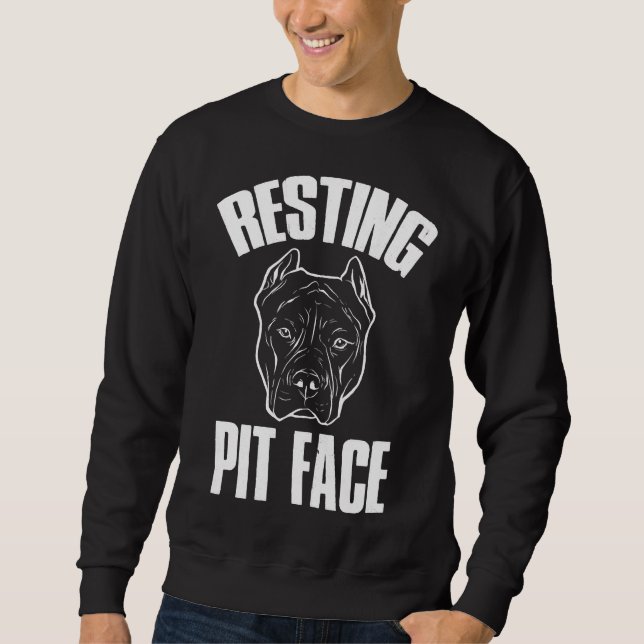 Pitbull Vater Breed Owner Funny Dog Trainer Lover Sweatshirt (Vorderseite)