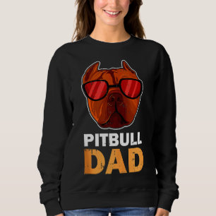 Pitbull Vater Cool Funny Pitbull Dog Sweatshirt